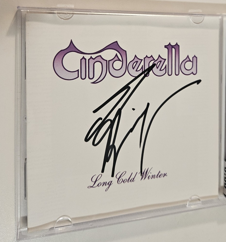 TOM KEIFER SIGNED CD LONG COLD WINTER RARE CINDERELLA AUTO PROOF