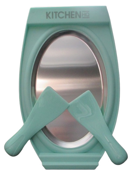 Kitchen HQ Portable Rolled Ice Cream Yogurt Maker Set Freeze Plate w/Scrapers