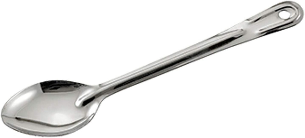 Basting Spoon Solid, Silver 11 inch