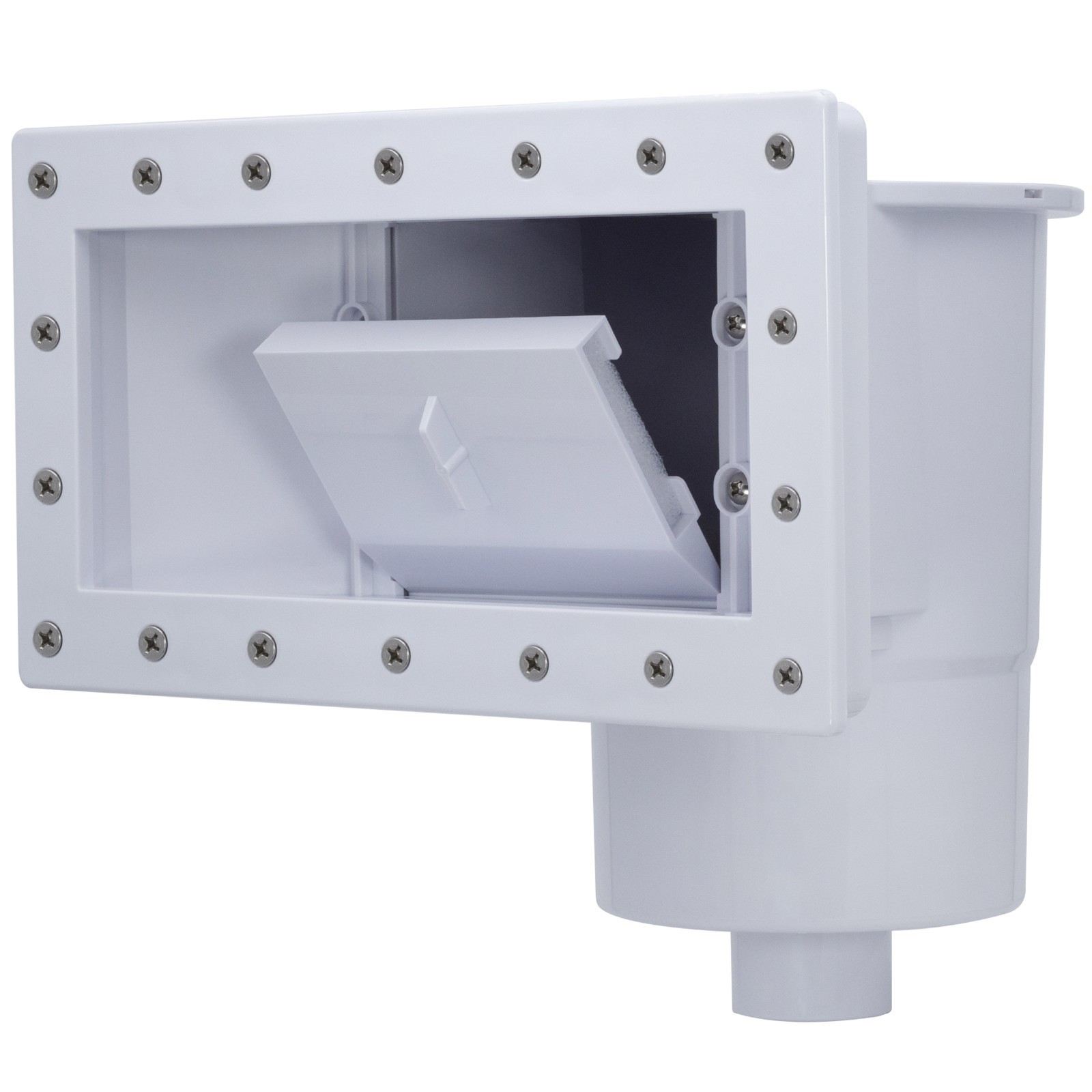 Rx Clear WideMouth Thru-Wall Skimmer for Above Ground Swimming Pools