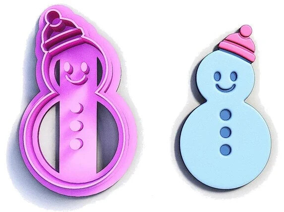 Snowman Polymer Clay Cutters