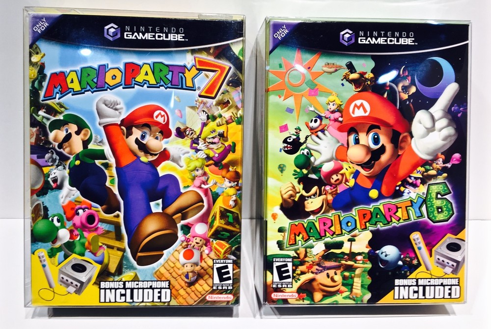1 Box Protector For MARIO PARTY 6 7 Nintendo Gamecube Custom Display Case NTSC