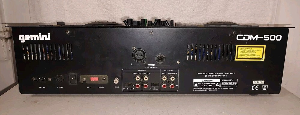 Gemini CDM-500 Professional DJ Station