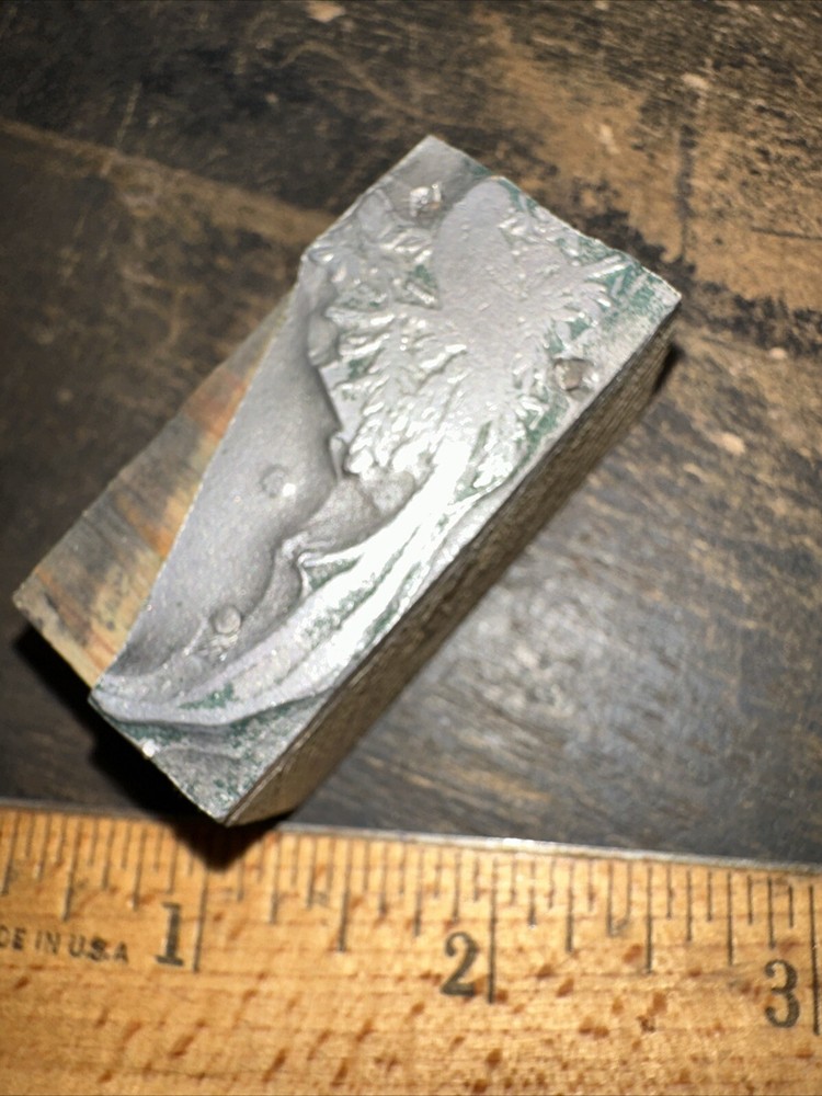 Print Block ( Bird & Flowers ) Lead Face