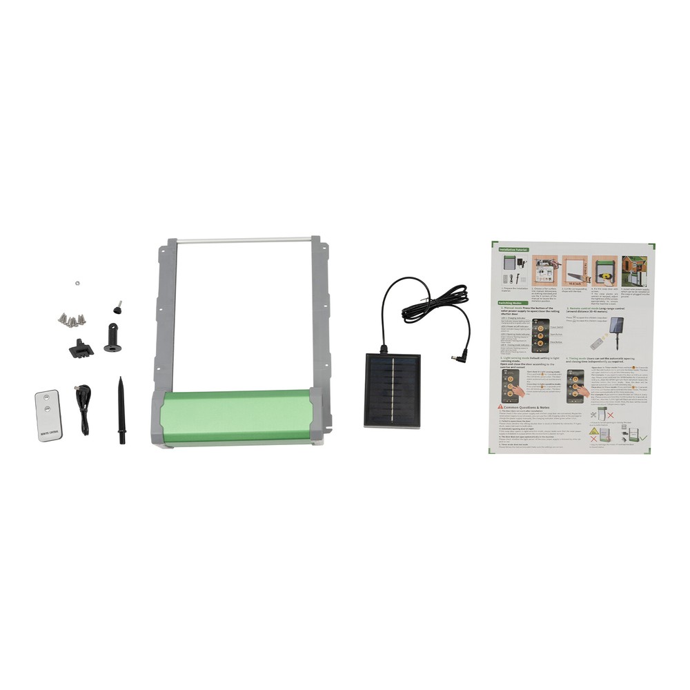 30*10*37cm Wall-mounted Automatic Chicken Coop Door with Light Sensor