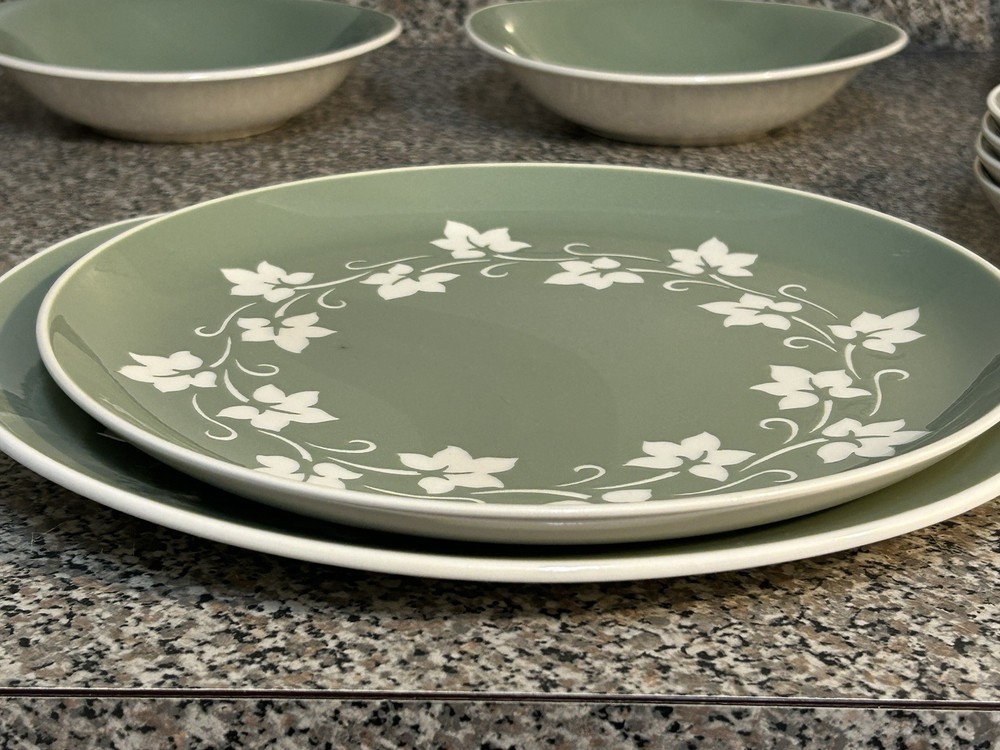 Harkerware Ivy Wreath Complete Set for 6 PLUS Serving Dishes
