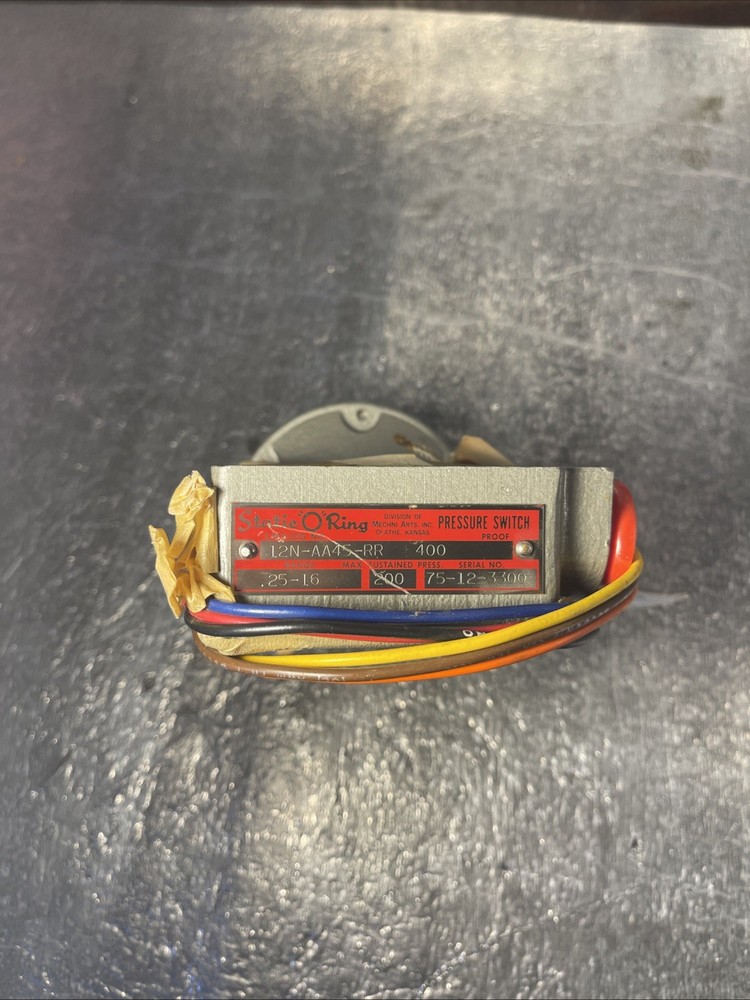 STATIC O RING 12N-AA45-RR PRESSURE SWITCH