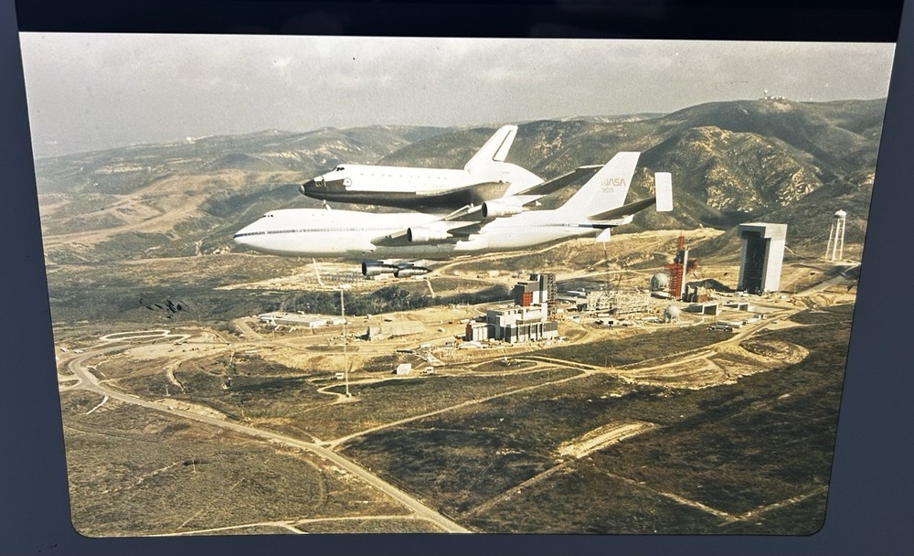 1983 NASA KSC Space Shuttle Orbiter 747 Transport Presentation Transparency