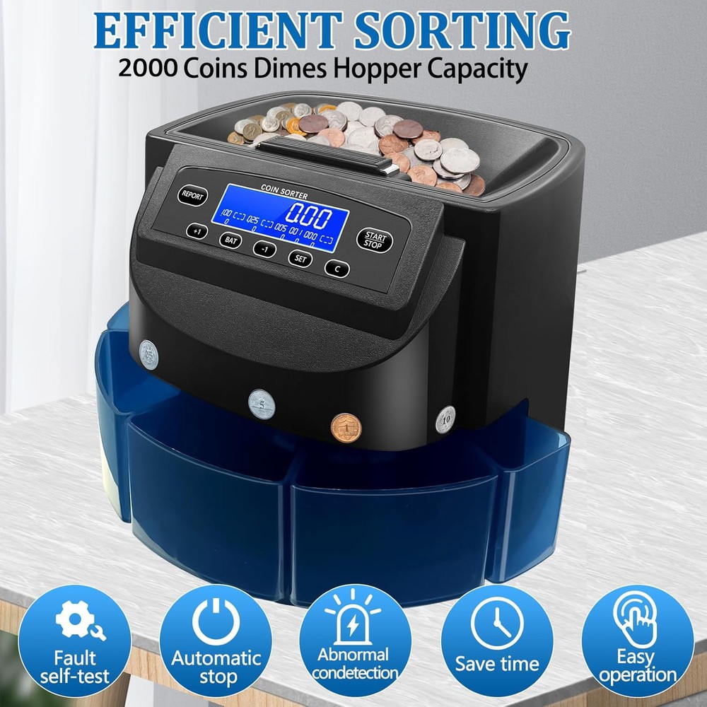 Professional Currency Processing System, Automatic Coin Counting, Sorting