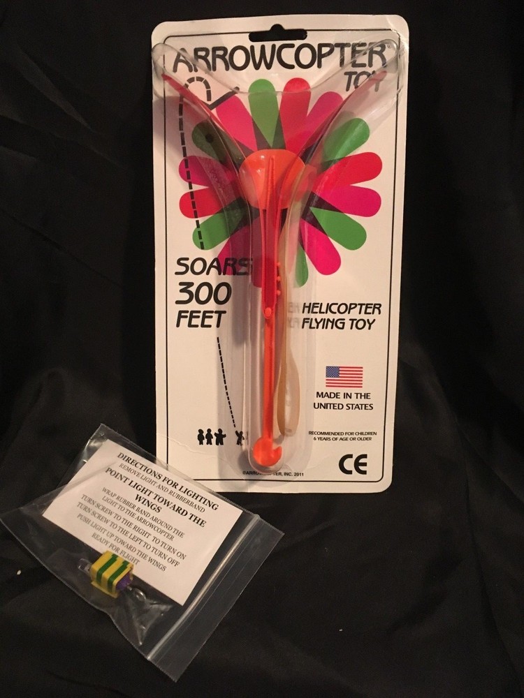 Arrowcopter toy with light attachment
