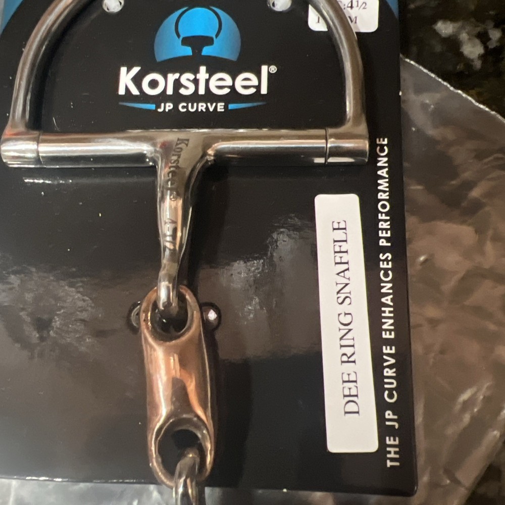 Korsteel bit - Dee Ring Snaffle 4 1/2 Inch
