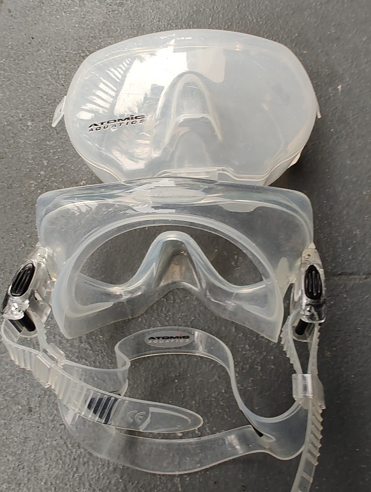 Atomic Aquatics Ultraclear Frameless Mask Medium Clear