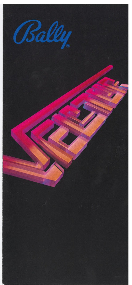 Vector Pinball Bally Mini Flyer / Brochure / Ad / Foldout