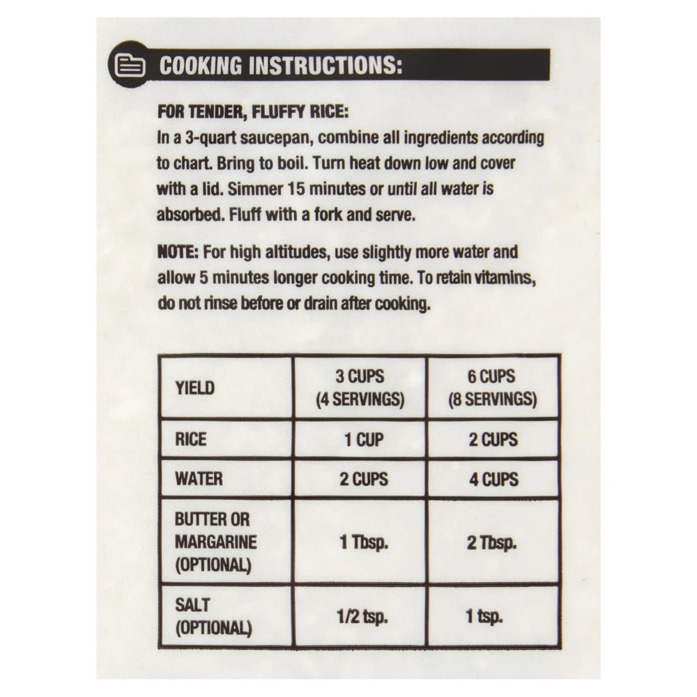 Great Value Long Grain Enriched Rice, 20 lb