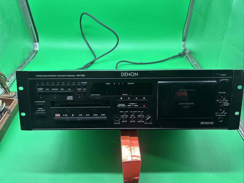 Denon DN-T620 Precision Audio Component / CD / Cassette Deck Player Untested