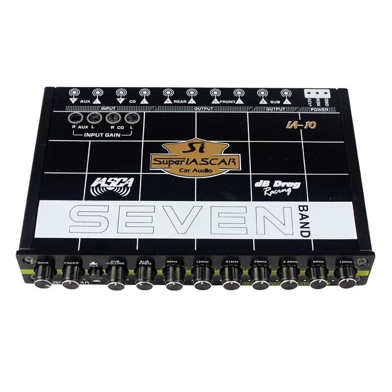 Car  EQ7 Audio Equalizer Epicenter Sound Processor Bass Maximizer Sub Output