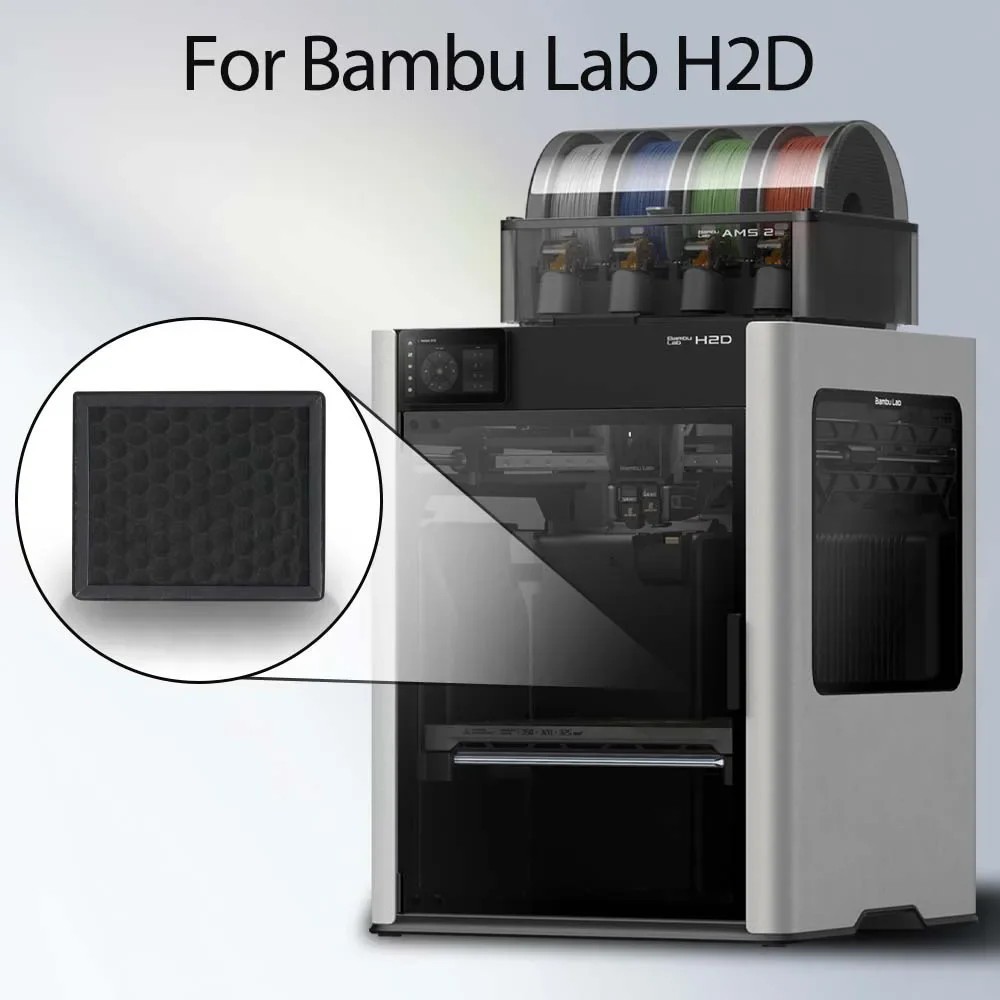 Replacement for Bambu Lab H2D HEPA 13 Activated Carbon Combo Air Filter