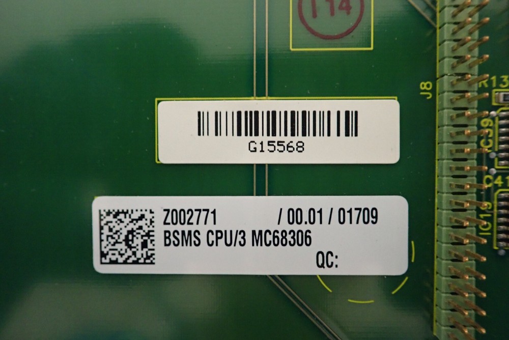Bruker Spectrospin CPU/3 MC68306 BSMS ECL00 Module Board Z002771