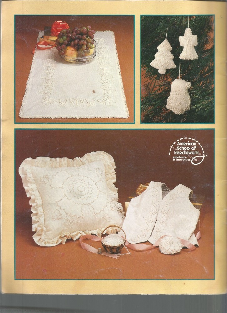 Candlewick Embroidery Patterns Quick 'n Easy Projects Pillow Wall Hanging J67