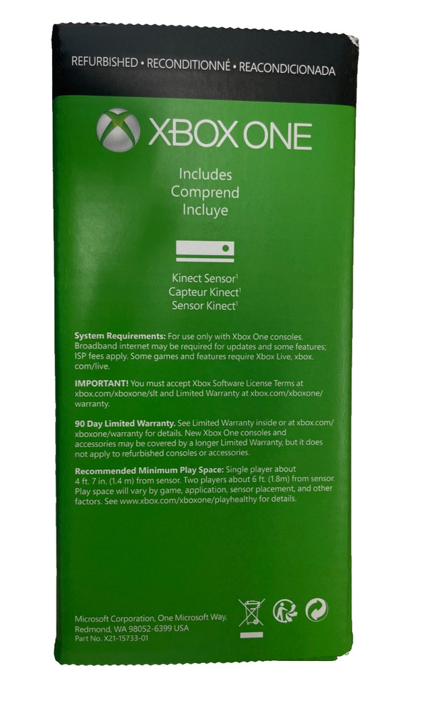 Microsoft Xbox One Kinect Motion Sensor - Black - Model 1520 Restored