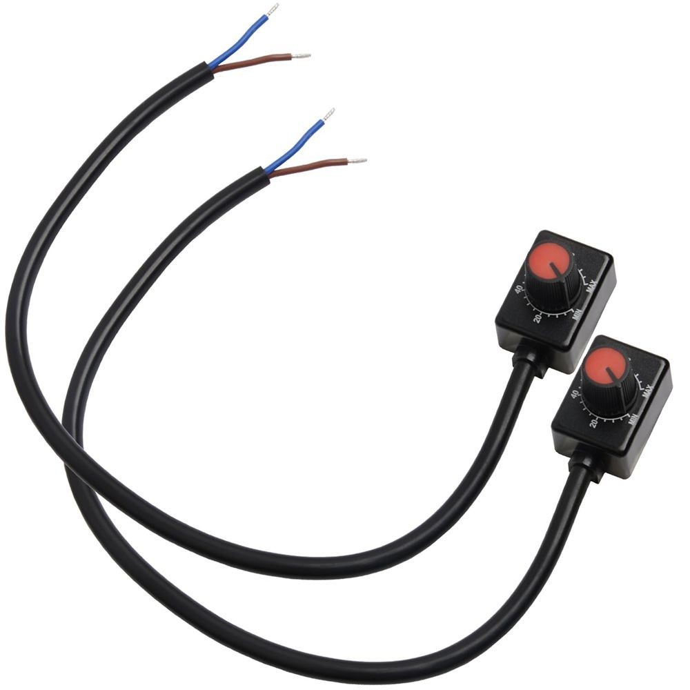 2x DC 0/1-10V Knob LED Dimmer Mini Controller Rotary Switch For Light Lamp C609