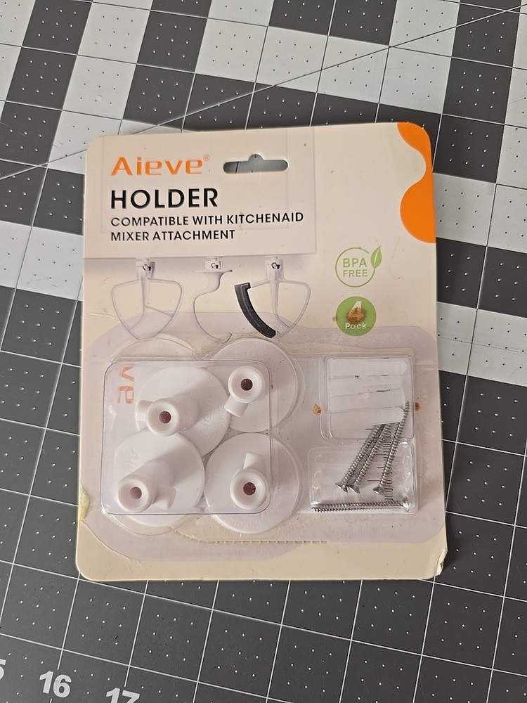 AIEVE 4 Pack Stand Mixer Attachment Holders Compatible with Kitchenaid Mixer...