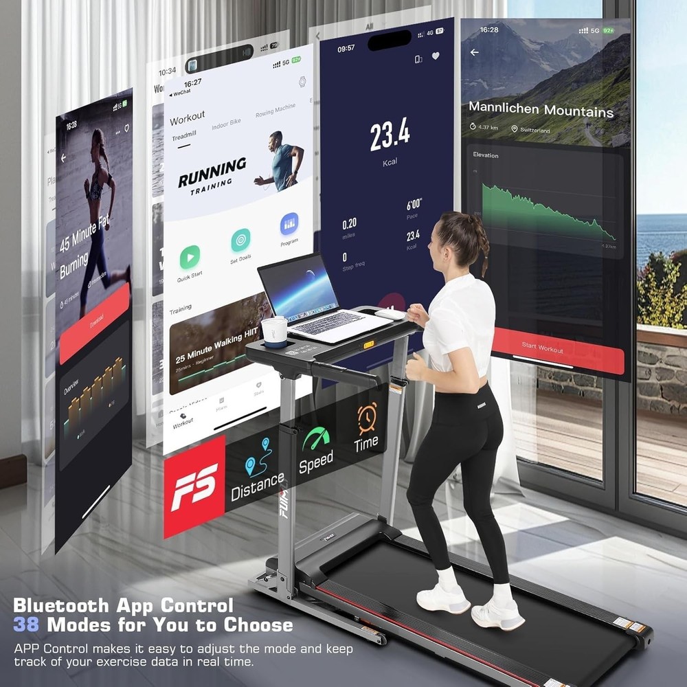 🏃‍➡ Unique Adjustable Height Design Treadmill Machine for Home Excercise🏃‍➡