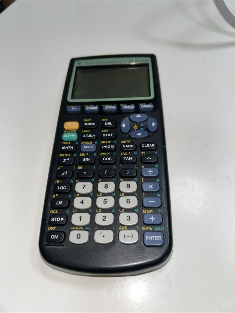Texas Instruments TI-83 Plus Graphing Calculator - No Cover - Tested & Working