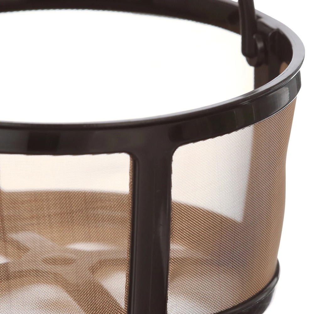 Reusable filter for ground coffee, gold