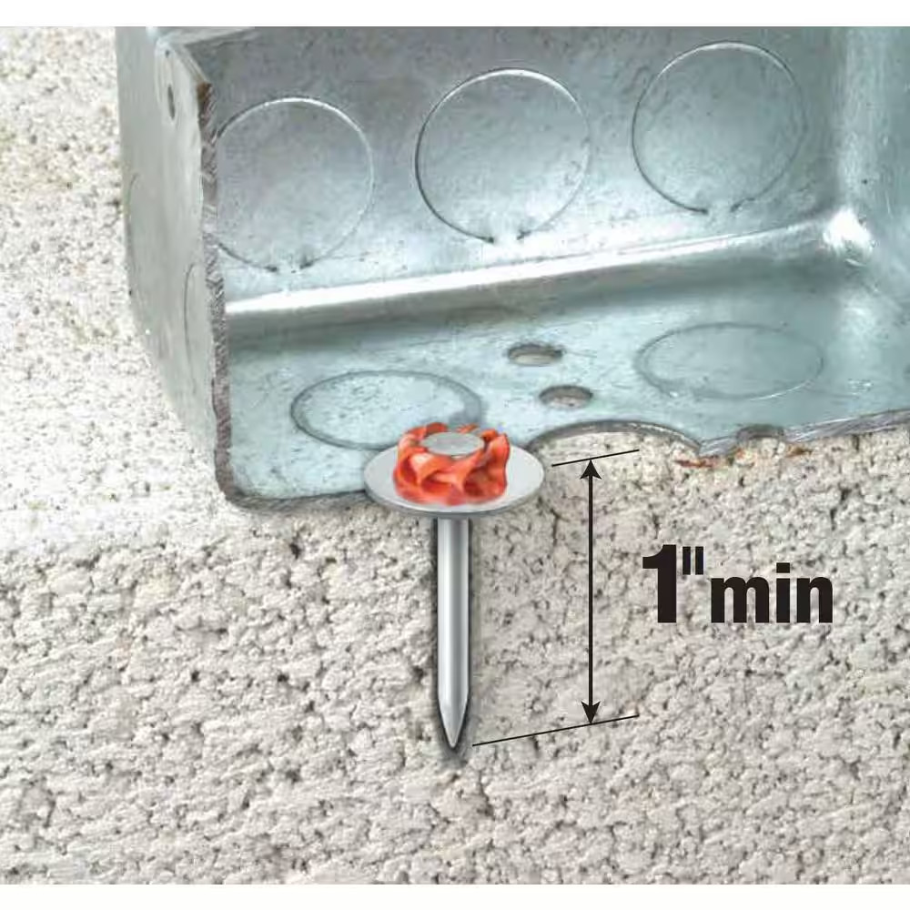1 In. Drive Pins with Washers (100-Pack)