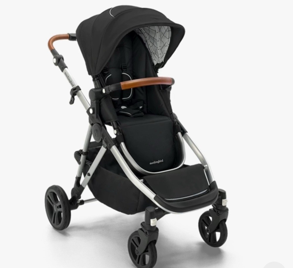 Mockingbird Stroller Silver/brown MB21012132D-12133