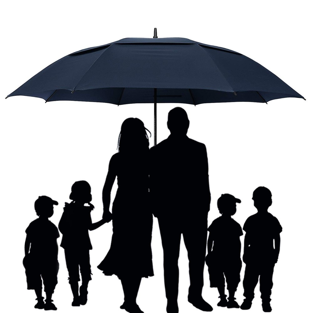 72 Inch Huge Golf Umbrella Windproof Large Umbrella Automatic Open With Doubl...