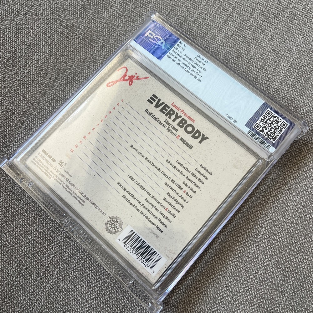 Logic EVERYBODY CD SIGNED Complete In Box - PSA Graded 9.4