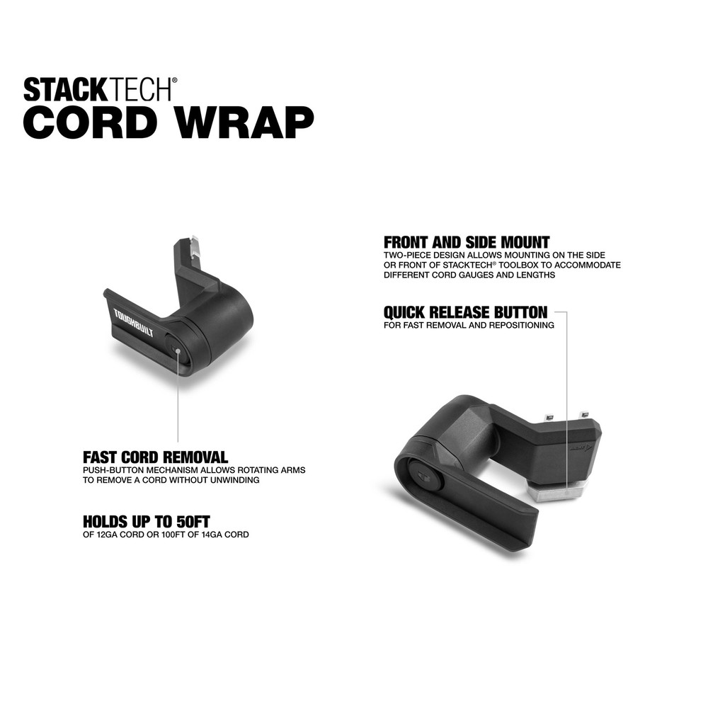 FREE SHIPPING - TOUGHBUILT STACKTECH Plastic Cord Wrapper