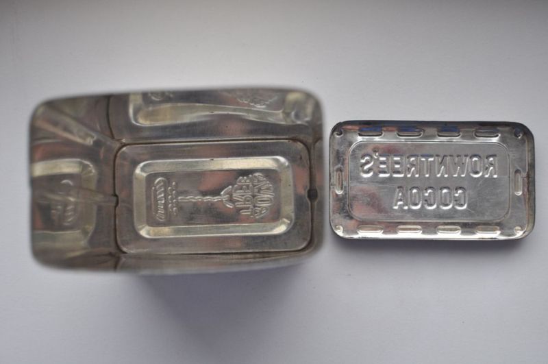 1930s RARE Rowntrees Cocoa Storage Tin Box