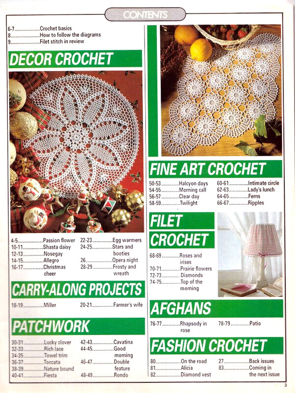 Magic Crochet Magazine Oct 1996 #104 Afghans Bedspreads Patchwork 38 Projects