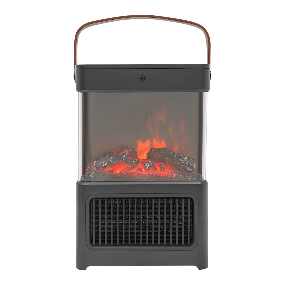 Fireplace Portable 3D Simulation Fireplace Heater W/ Remote Control Electric