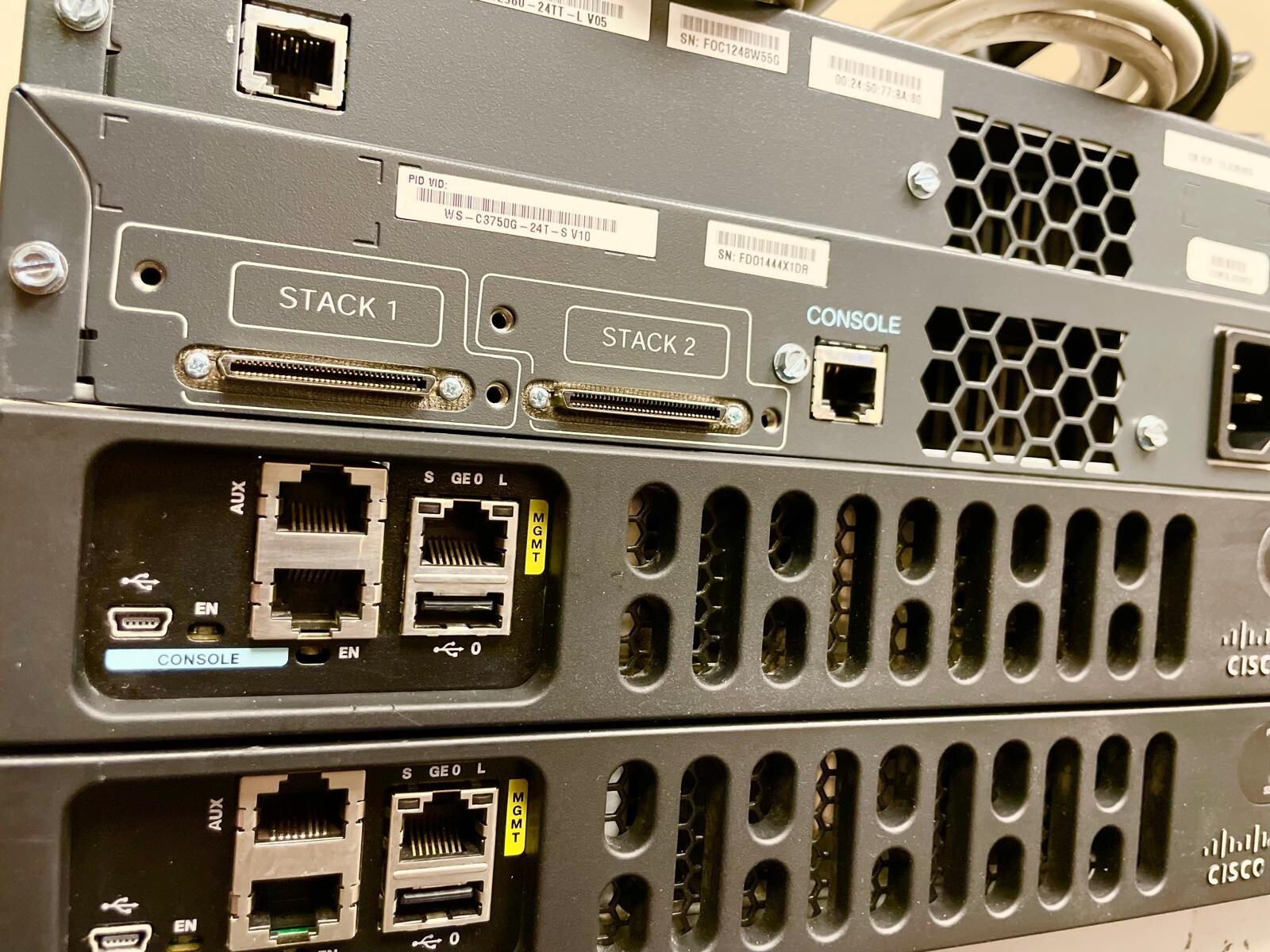 Ultimate Cisco CCENT CCNA & CCNP LAB KIT ISR4331 Cisco IOS-XE,3750g,2960 Switch