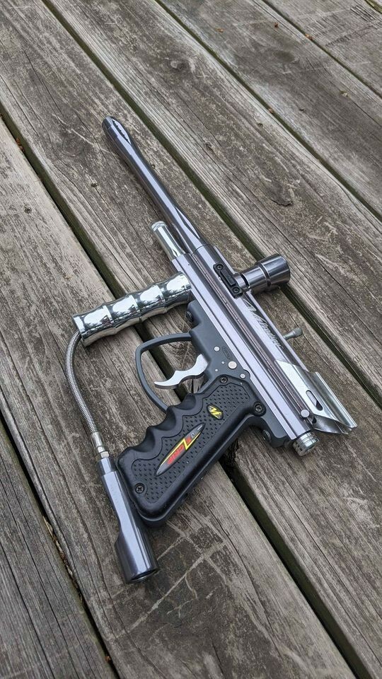 Paintball Marker: View Loader Prodigy E-Grip - Silver