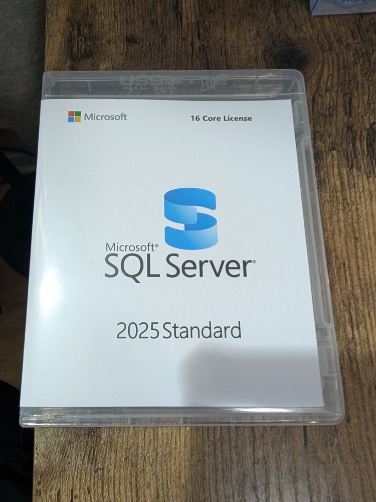 Microsoft SQL Server 2025 Standard - Single Server Perpetual - 16 Core (USB)