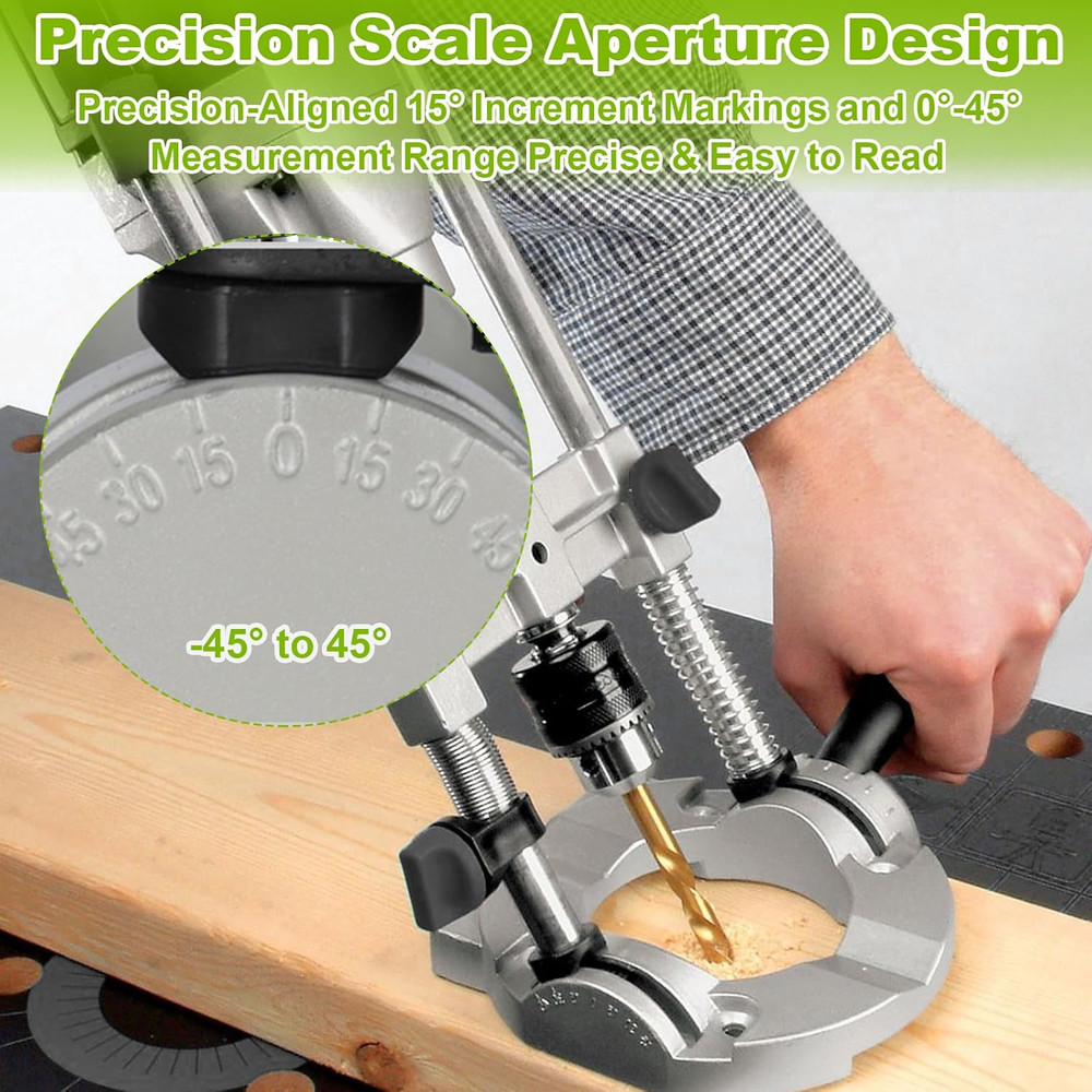 Portable Drill Press for Hand Drill, Adjustable Multi-Angle for 1.5-13Mm Drill H
