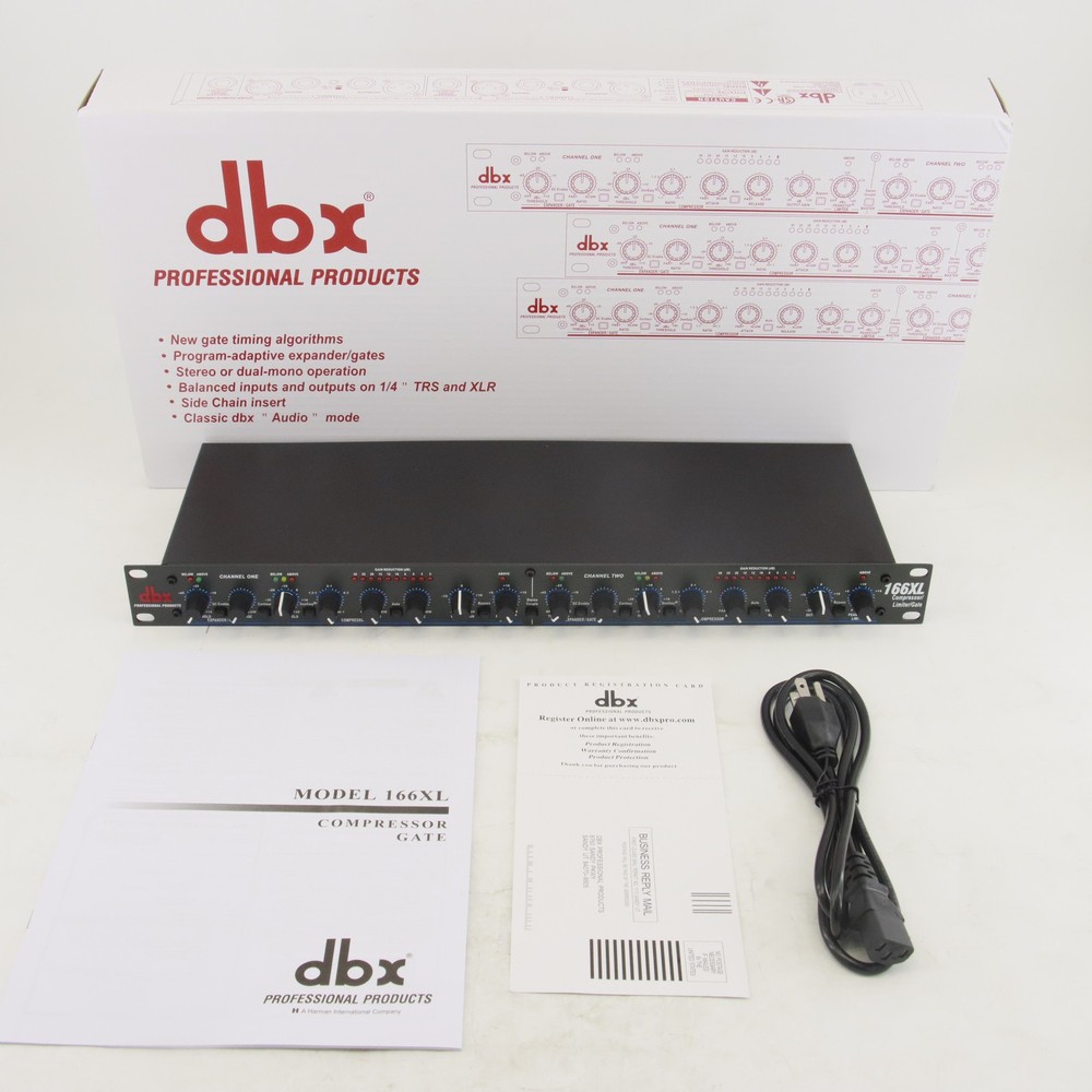 NEW DBX 166XL Compressor Limiter/Gate Effects DSP Processor Free Shipping US