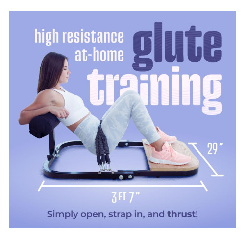 BootySprout Hip Thrust Machine for High Resistance Glute Training - Home Gym