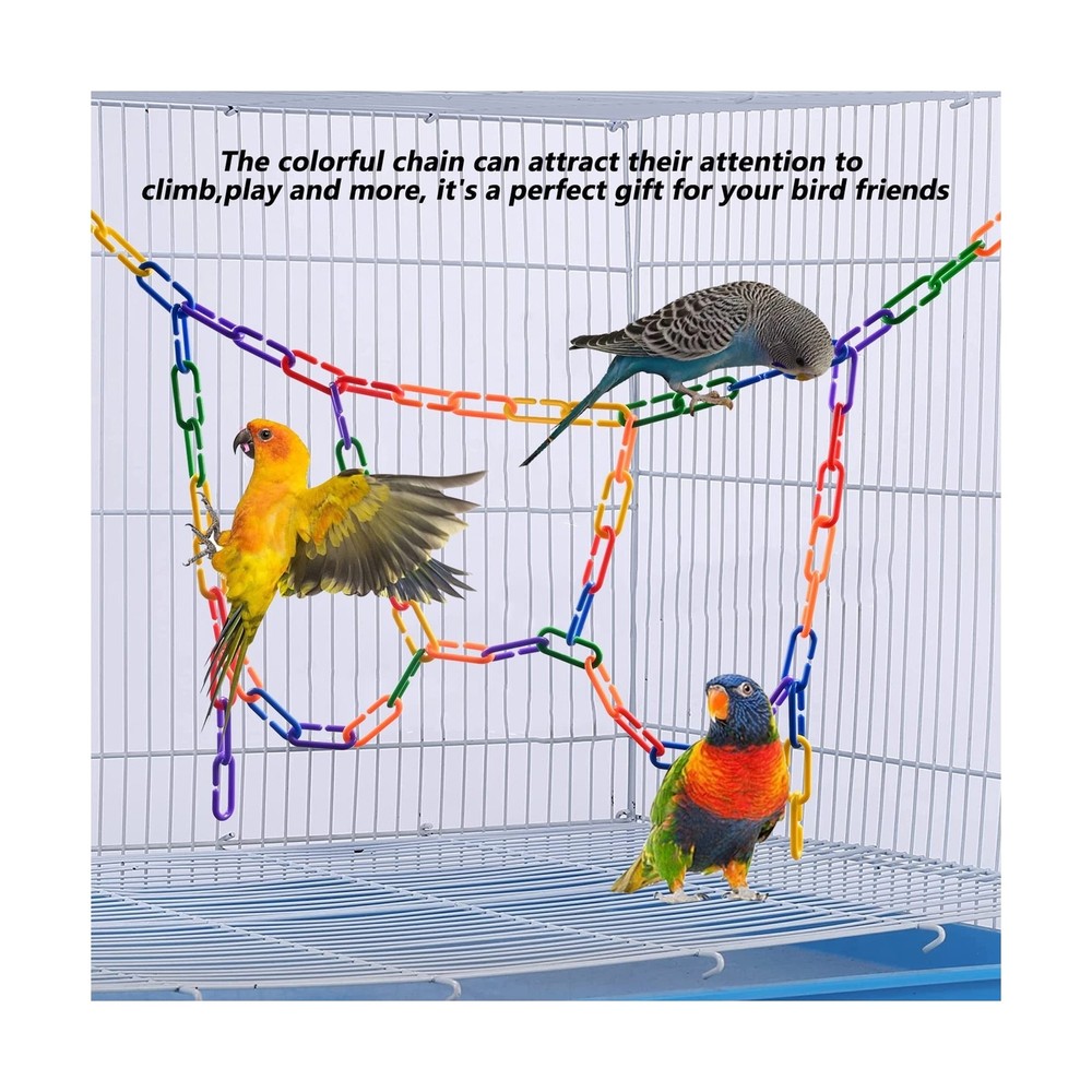 Sukh 250pcs Plastic C Clips Hooks Chain Links - Interchangeable Rainbow C-Lin...