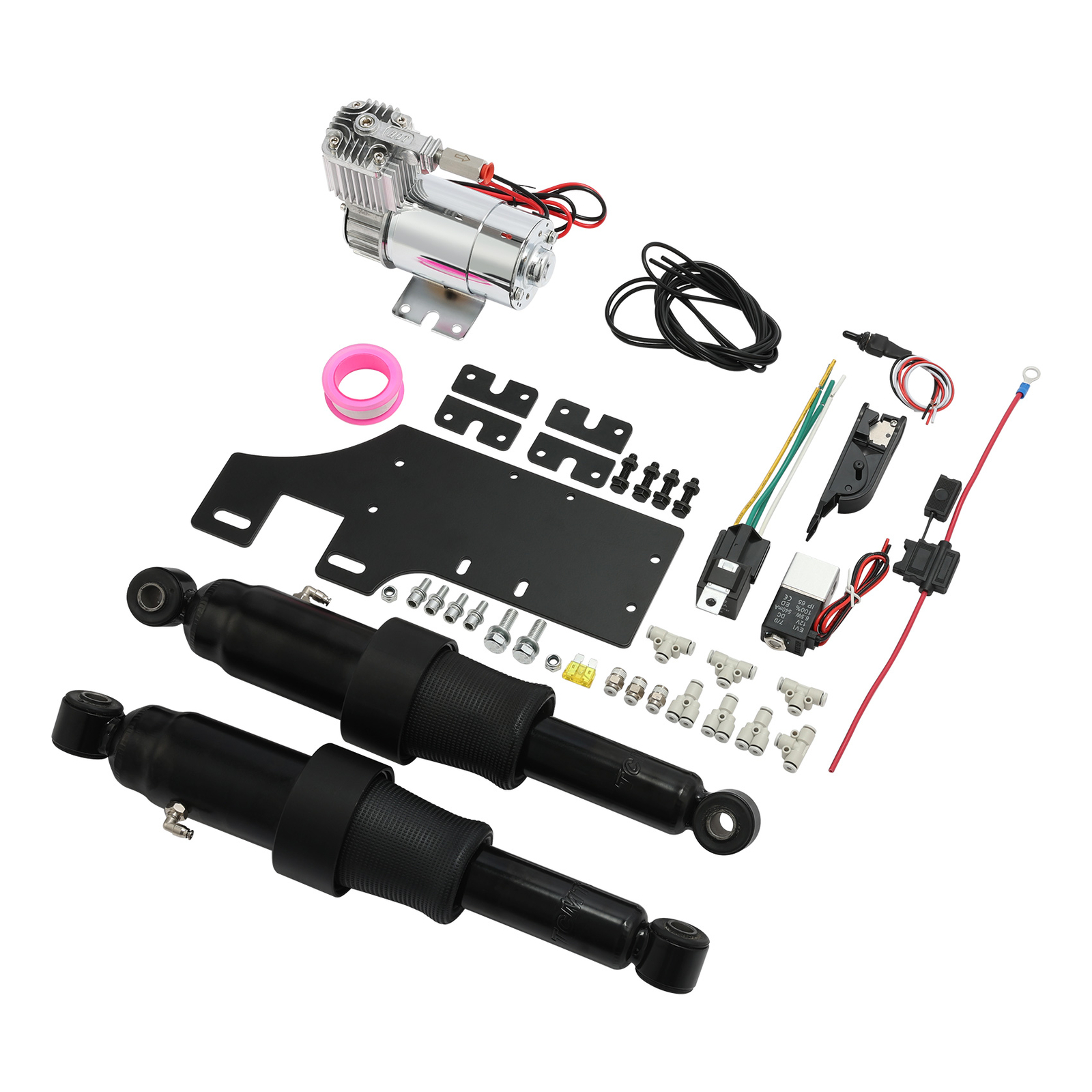 Rear Air Ride Suspension Kit For Harley Touring Electra Street Glide 1994-2024