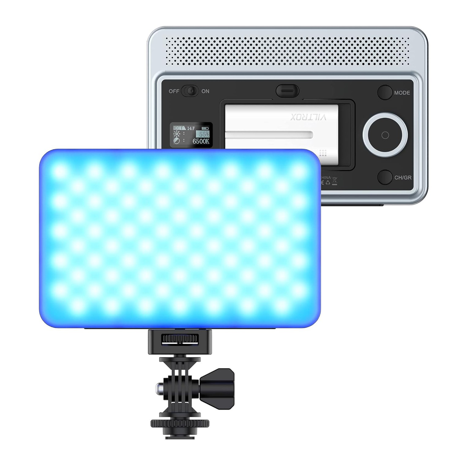 VILTROX Sprite 15B 15C RGB LED Video Panel Light On Camera LED Photography Light