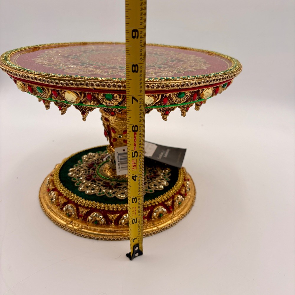 Katherine's Collection Christmas Castle Cake Plate Stand