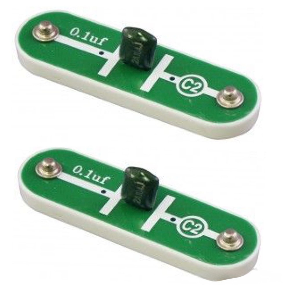 ( PACK OF 2 ) Snap Circuits 6SCC2 Replacement 0.1uF Capacitor