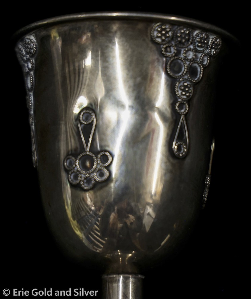 Bier Israel Sterling Silver Kiddush Cup
