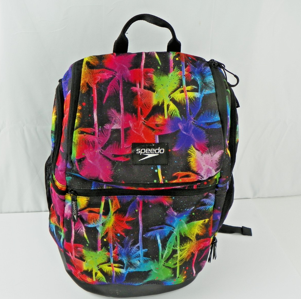 Speedo Teamster 35L  Backpack Rainbow Palm Trees